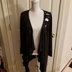 Brand New distressed long cardigan!